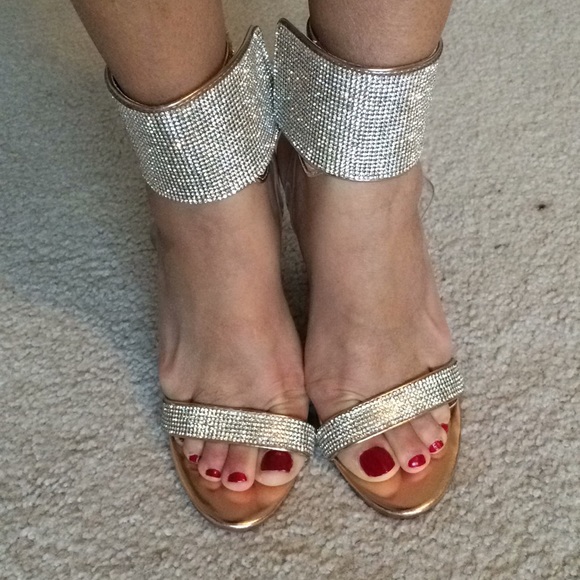 liliana rhinestone heels
